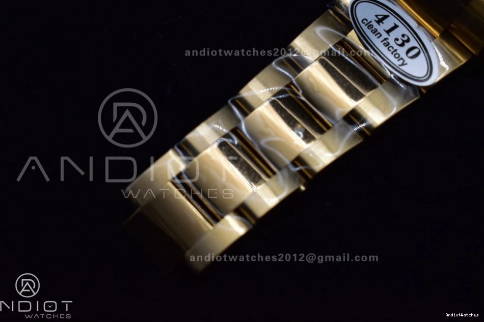 Durable YG V 116505 Dial Clean 399 on Markers 1:1 Edition YG Best SA4130 Black Daytona Bracelet 1115